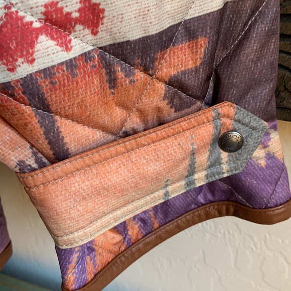 New XXL Polo Ralph Lauren Aztec SW Sunset Quilted Full-Zip Jacket Reversible - Picture 6 of 15